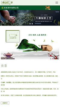 响应式茶类网站制作手机站缩略图