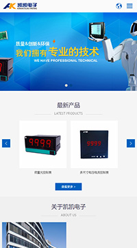 响应式电子类网站建设手机站缩略图