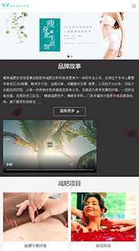 响应式养生馆类网站建设手机站缩略图